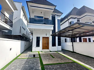 Nicely Built 5 Bedroom Fully Detached Duplex with a BQ & Laundry Room — Lekki, Lagos