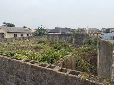 Plot and a Quarter of Land with Uncompleted Structure — Igbo Olomu Off Isawo, Agric, Ikorodu, Lagos