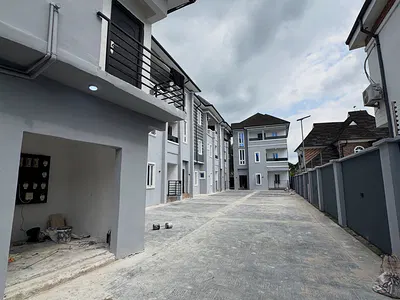 Block of 9 Two Bedroom and 3 One Bedroom Flats with Gatehouse — Sars Road, Port Harcourt, Rivers