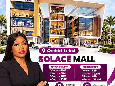 Own a Commercial Shops and Office Spaces with a Governor's Consent — Solace Mall Orchid Road Opposite Chevron Tollgate, Lekki, Lagos