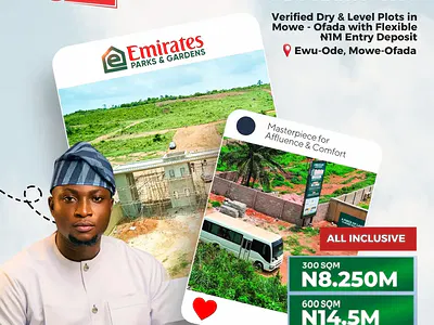 Residential Land — Emirates Parks & Gardens, Mowe Ofada, Ogun