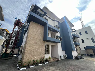 New 4 Bedroom Semi-Detached Triplex with BQ Partly Serviced — Ikeja GRA, Ikeja, Lagos