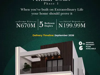 5 Bedroom Fully Detached Duplex — Veridian Court, Ikeja, Lagos