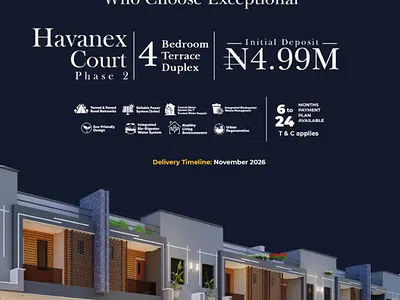4 Bedroom Terraced Duplex — Havenex Court, GRA, Ogudu, Lagos