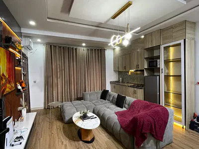 Fully Furnished 1 Bedroom Flat with 24 Hours Light — Ikate, Lekki, Lagos