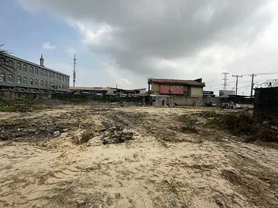2818SQM of Land Facing Road at Decent Location — Ajah Market, Ajah, Lagos