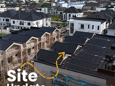 Own a Luxury 3 Bedroom Terrace with a BQ in a Very Serene Estate — Just Off the Coastal Road and 15 Minutes Drive From V.I, Ogombo, Ajah, Lagos