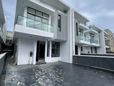 Lovely 4 Bedroom Semi Detached Duplex with a Room BQ — Ikota, Lekki, Lagos