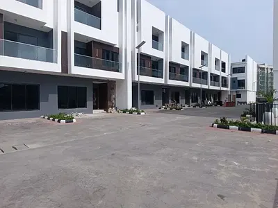 New Built 4-Bedroom Terrace Duplex BQ, Swimming Pool, Kid's Playground — Off Freedom Way, Lekki Phase 1, Lekki, Lagos