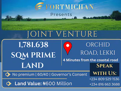 1,781.638 SQM Prime Land — Orchid Road, 4 Minutes From the Coastal Road, Lekki, Lagos