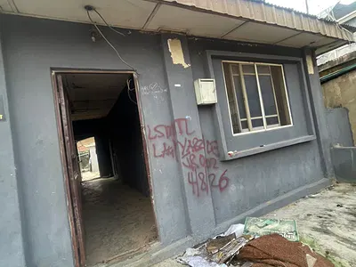 Tenement Structure Sitting on Over Half Plot of Land — Iwaya Yaba, Yaba, Lagos