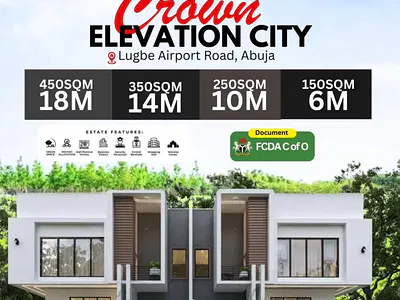 Residential Land with C of O — Crown Elevationcity, Airport Road, Lugbe District, Abuja
