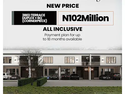 3 Bedroom Terraced Duplex (Corner Piece) — Bolanle Residence, Bogije, Ibeju Lekki, Lagos