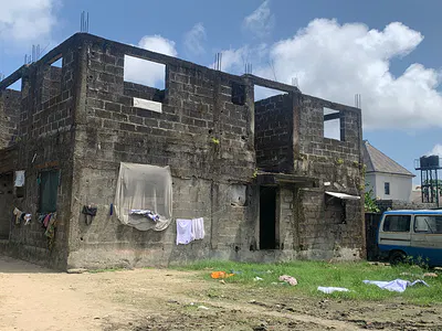 70% Completed Building of 6no 2 Bedroom & 2 No 1 Bedroom Flats — Otunla, Lakowe, Ibeju Lekki, Lagos