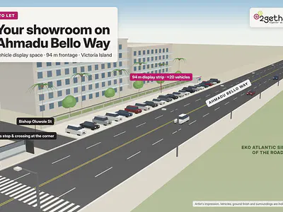 Vehicle Display Space on Frontage — Ahmadu Bello Way, Victoria Island (VI), Lagos