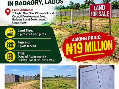 Urgent Affordable 3 Plots From an Acre Available — Badagry, Lagos