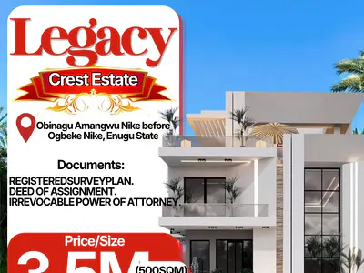 Land — Amangwu Before Ogbeke Nike, Enugu, Enugu