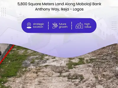 5800SQM Bareland with Approved Hotel Development Plan — Mobolaji Bank Anthony Way, Ikeja, Lagos