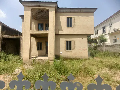 Carcass Spacious 4 Bedroom Semi-Detach Duplex with BQ — Naf Valley Estate Asokoro, Asokoro District, Abuja