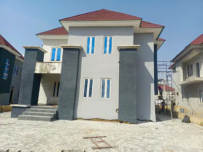 A Newly Built Semi-Finished 4 Bedrooms Fully Detached Duplex Carcas — Lugbe District, Abuja