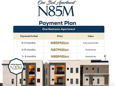 1 Bedroom Apartment with Smart Home Technology — Surulere, Lagos