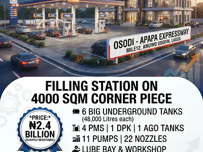Investment Opportunity: Massive Filling Station with Office Block — Osodi - Apapa Expressway, by Mile 12, Amuwo Odofin, Lagos