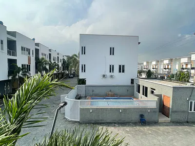 Furnished 3 Bedroom Standard Furnished Apartment with Swimming Pool — Lekki, Lagos