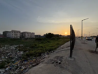 Land Facing Coastal Road — Lekki, Lagos