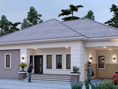 2 Bedroom Semi Detached Bungalow. Newly Built. — After Queens Estate Before Civil Defence Estate Kuje, Kuje, Abuja