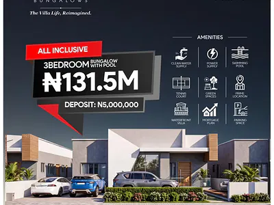 2 Bed Semi Detached Bungalows Villa Nova Residential Homes — Villa Nova, Abijo, Lekki, Lagos