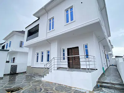 5 Bedroom Fully Detached Duplex with - BQ — Sangotedo, Ajah, Lagos