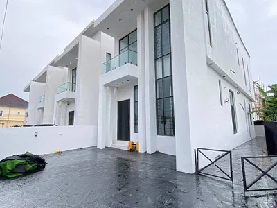 4 Bedroom Fully Detached Duplex with - BQ — Sangotedo, Ajah, Lagos