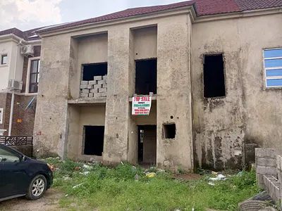 3 Bedroom Terrace Duplex at Carcass Level — River Park Estate, Lugbe District, Abuja
