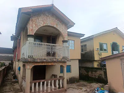 Block of 4 Units of 2 Bedrooms Flats — Ekoro Road, Abule Egba, Meiran, Agege, Lagos