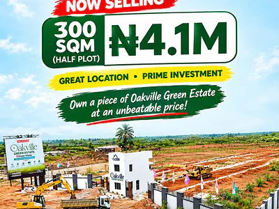 Distress Land with a Good Title Document in a Serene Environment — Oakville Green Estate Located in Mowe- Ofada Ogun State, Mowe Ofada, Ogun