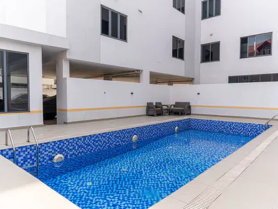 1 Bedroom Maisonette with Swimming Pool — Lekki Phase 1, Lekki, Lagos