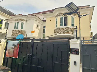 Furnished 4 Bedroom Semi-Detached Duplex with 1 BQ — Chevron Estate, Chevron Drive, Lekki, Lagos