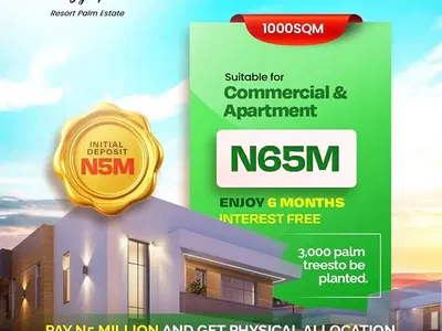 1000SQM Plot of Land Ideal for Commercial Development — Lekki Avana Signature Resort Palm Estate, Eleranigbe, Ibeju Lekki, Lagos