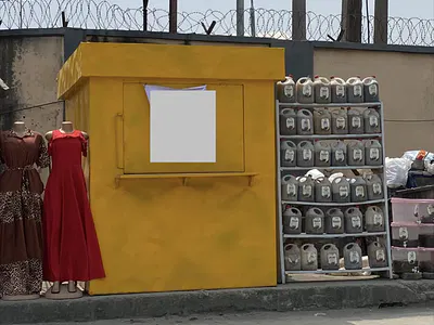 Shop Space Facing the Road — Lekki, Lagos