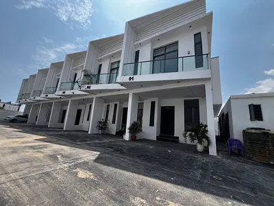 Spacious 4 Bedroom Terraced House with a Room BQ — Ajah, Lagos