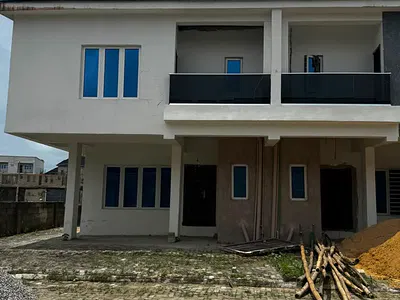 3 Bedroom Terraced Carcass Duplex with BQ — Paradise Court 2, Orchid Road, Ikota, Lekki, Lagos