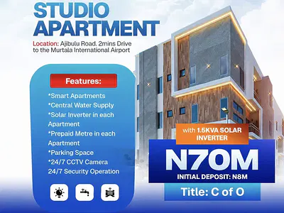 Studio Apartment — Ikeja Airport Road, Ikeja, Lagos