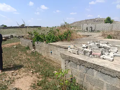 1,000SQM - Estate Land - Existing German Floor Foundation & Borehole — Post Service Army Housing Estate - Phase 5, Kurudu, Abuja