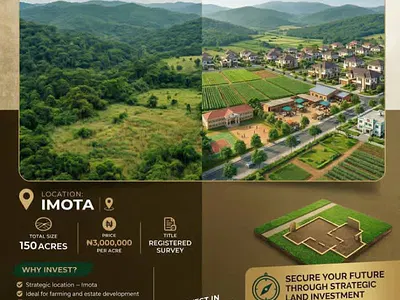 130 Acres of Land — Imota, Ikorodu, Lagos