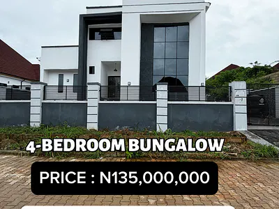 4 Bedroom Detached Bungalow with a Loft in a Secured Estate — Centenary City, Enugu, Enugu