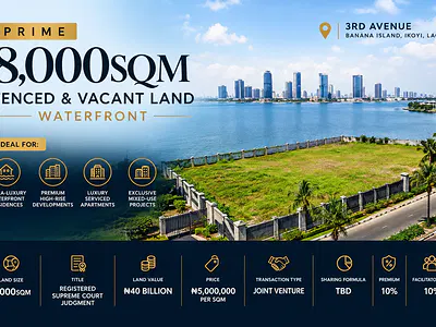 Prime 8,000SQM Fenced & Vacant Land — Ikoyi, Lagos