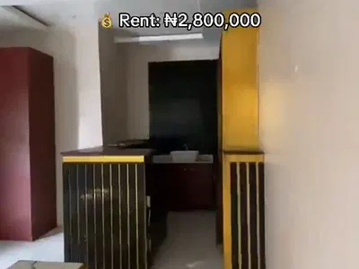 Studio Apartment (Self-Contained) with Fitted Kitchen — Lekki, Lagos