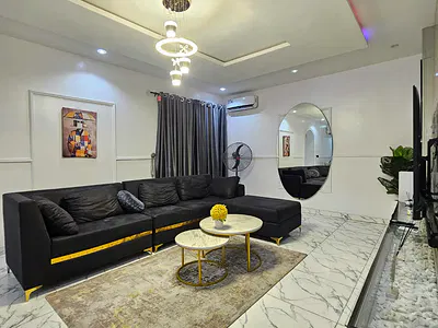 Luxury 3 Bedroom Flat with BQ, Furnished and Serviced — Lekki, Lagos