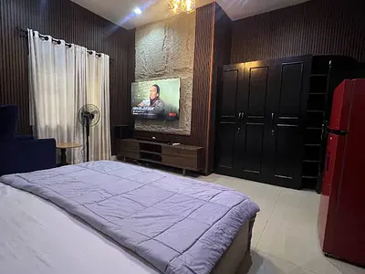 Studio Self Contain Flat with Sea-View Balcony — Oniru, Victoria Island (VI), Lagos