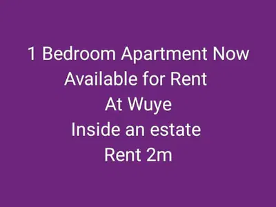 1 Bedroom Apartment Now Available — An Estate in Wuye, Wuye, Abuja